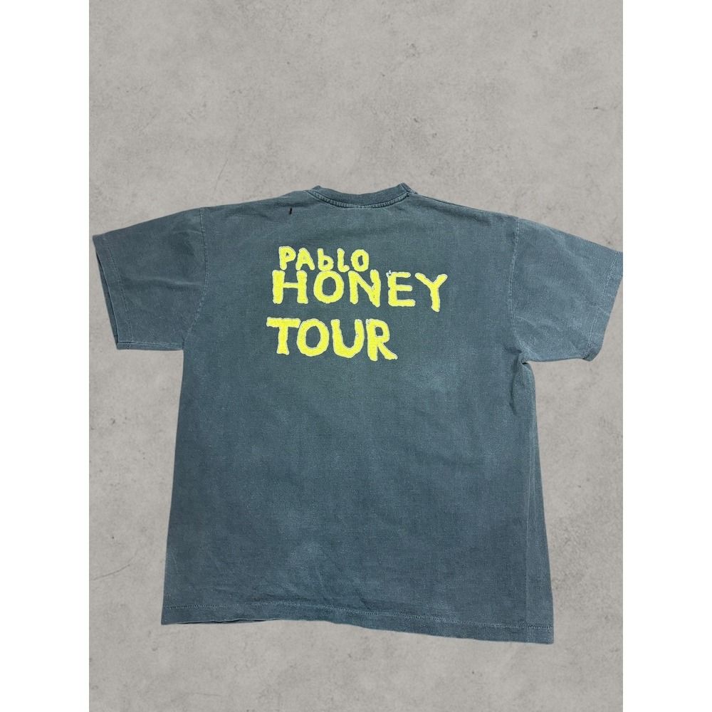 Vintage 1993 Radiohead Pablo Honey Tour T-Shirt Brockum Cut Tag Sun Faded Black - Picture 8 of 10